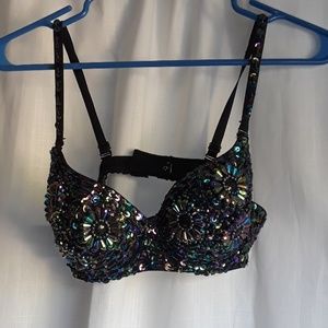 Sequined and Beaded Bra